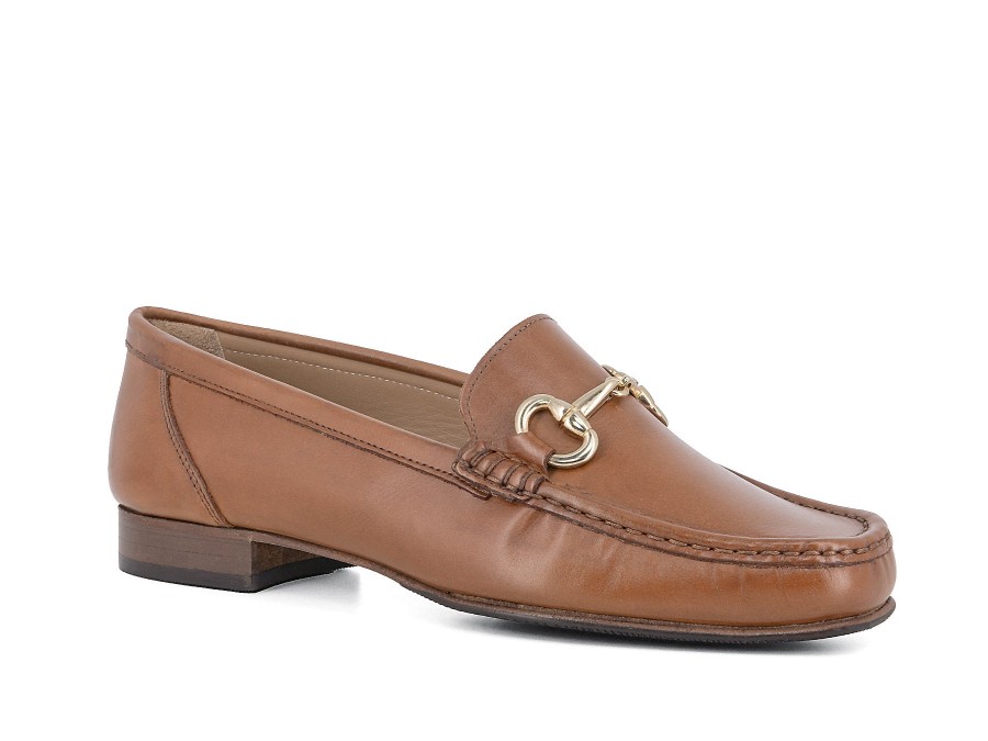 Woman LOGGIA Loafers | Liverpool Cognac | Peter Sheppard Footwear