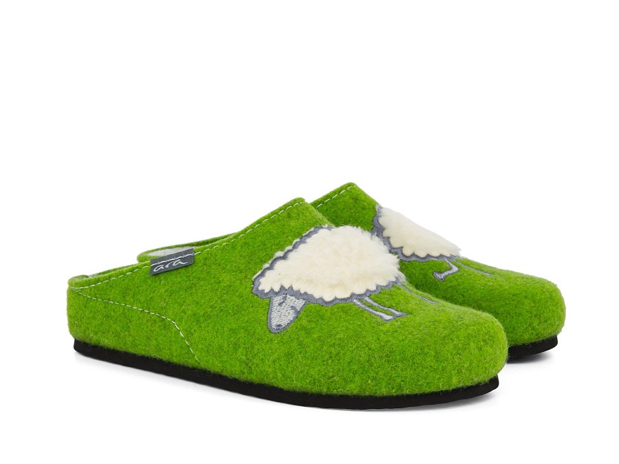 Woman ARA Slippers | 29937 Green | Peter Sheppard Footwear