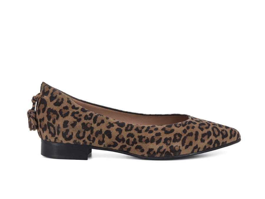 Woman ALBA TECI Ballerina Flats | Tramel Leopard | Peter Sheppard Footwear