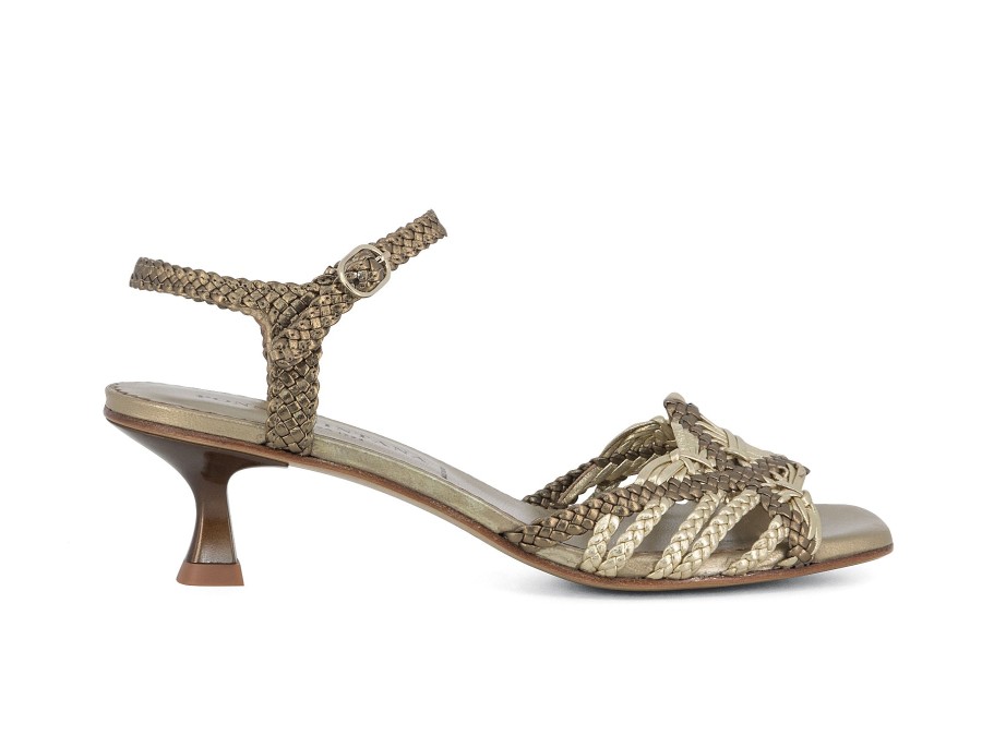 Woman PONS QUINTANA Heels | Bayona Bronze | Peter Sheppard Footwear