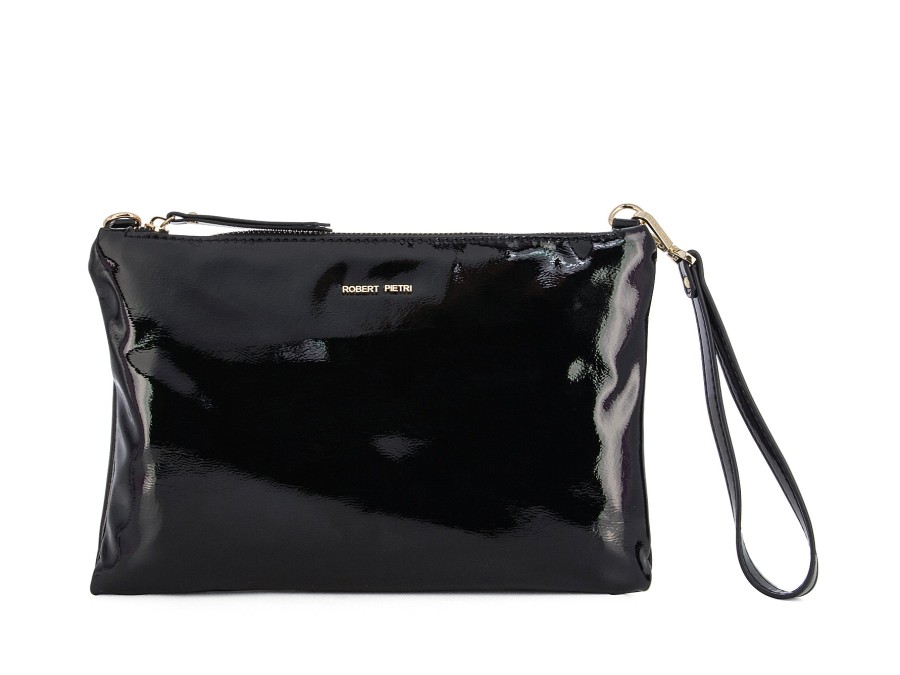 Woman ROBERT PIETRI HANDBAGS Handbags & Wallets | C-24 Black Hi Shine | Peter Sheppard Footwear