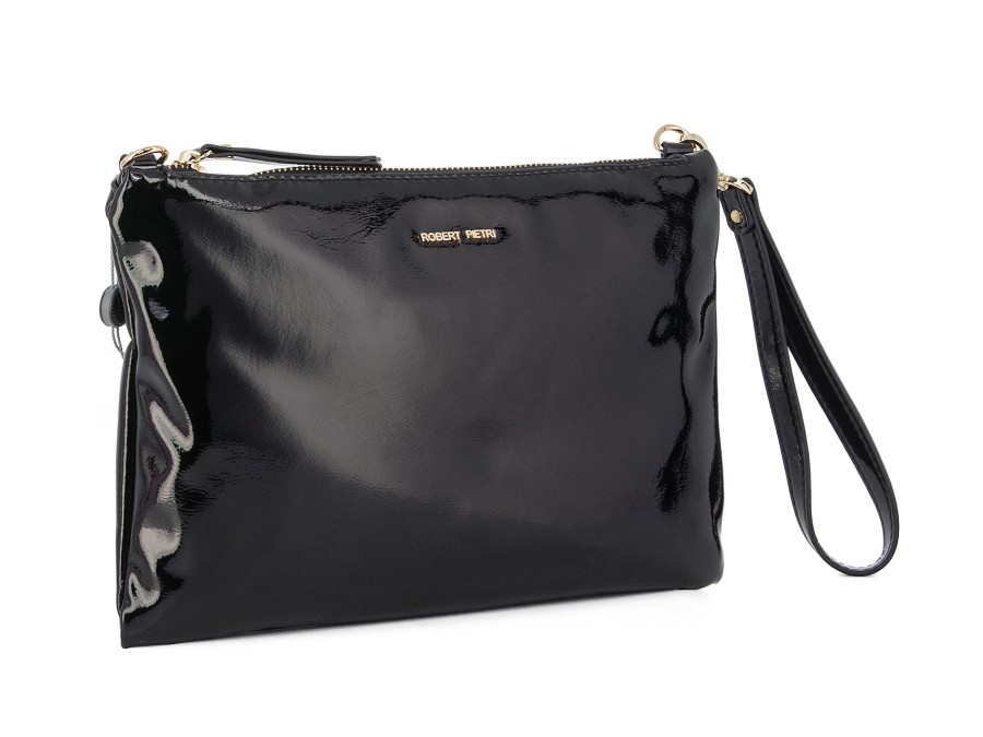 Woman ROBERT PIETRI HANDBAGS Handbags & Wallets | C-24 Black Hi Shine | Peter Sheppard Footwear