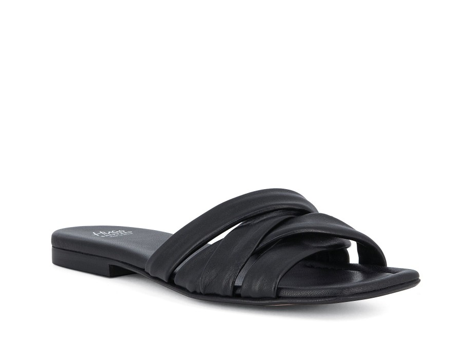 Woman HUGO SHEPPARD Slides | Bodro Black | Peter Sheppard Footwear