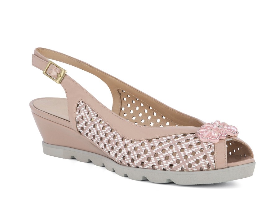 Woman PETER SHEPPARD Wedges | Mirabella Blush | Peter Sheppard Footwear