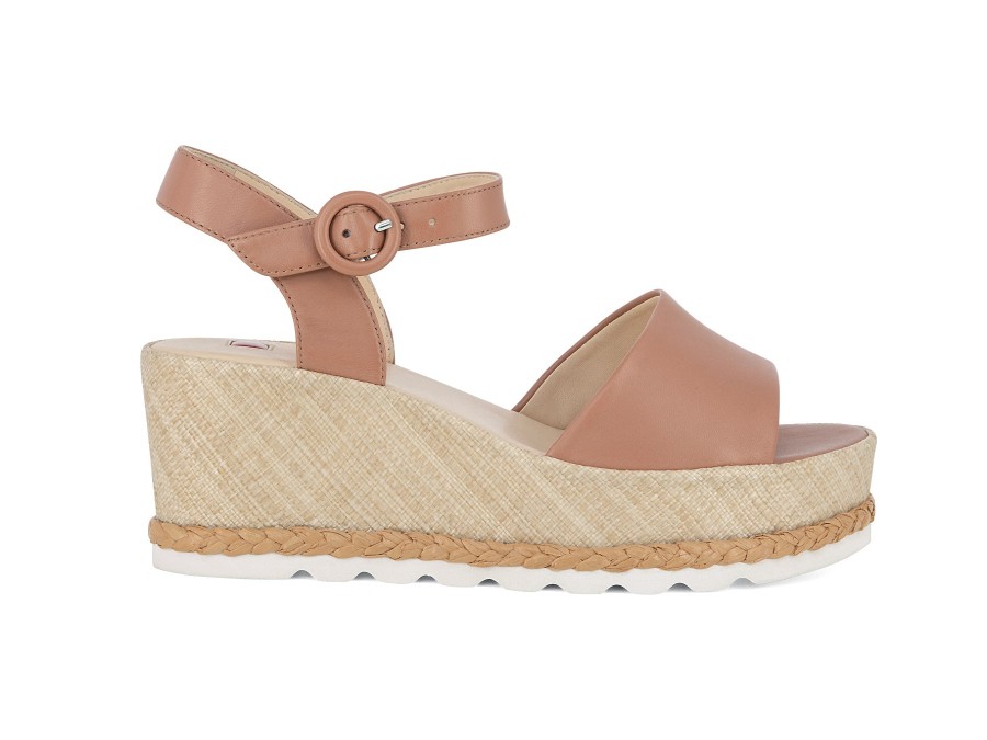 Woman HOGL Wedges | Hastie 2 Almond | Peter Sheppard Footwear