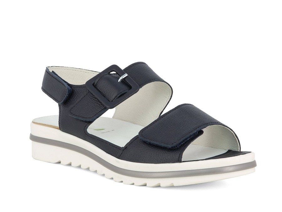 Woman WALDLAUFER Sandals | Wilburg Navy | Peter Sheppard Footwear