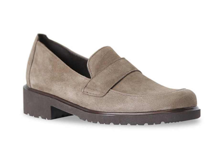 Woman MUNRO Loafers | Geena Taupe | Peter Sheppard Footwear