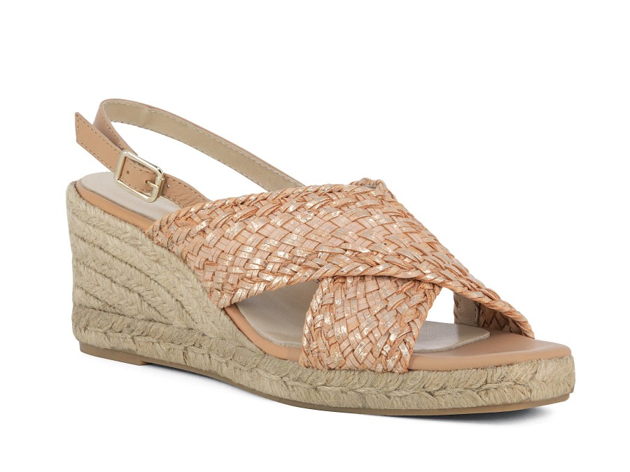 Woman SORELLE BENSONI Espadrilles | Kalla Blush Metallic | Peter Sheppard Footwear