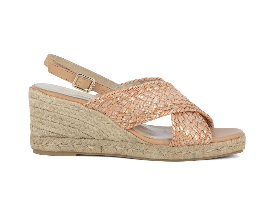 Woman SORELLE BENSONI Espadrilles | Kalla Blush Metallic | Peter Sheppard Footwear