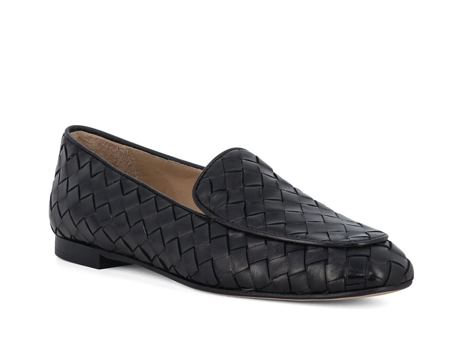 Woman LOGGIA Loafers | Presley Black | Peter Sheppard Footwear