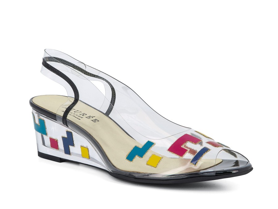 Woman AZUREE Wedges | Molinda Bright Multi | Peter Sheppard Footwear