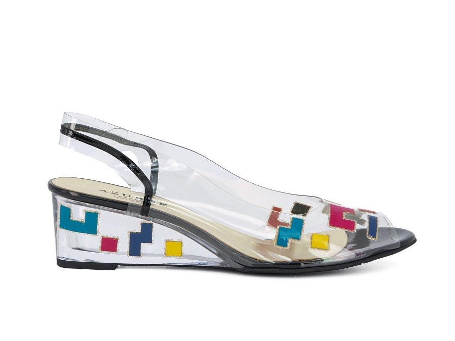 Woman AZUREE Wedges | Molinda Bright Multi | Peter Sheppard Footwear