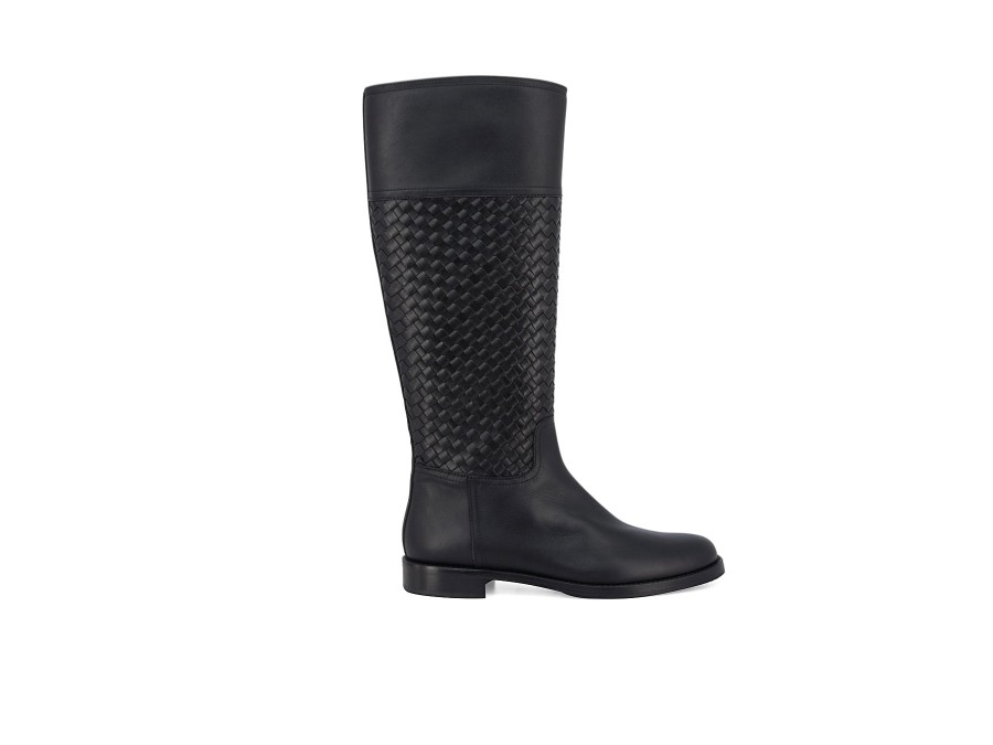 Woman MASCARO Long Boots | Moston Black | Peter Sheppard Footwear