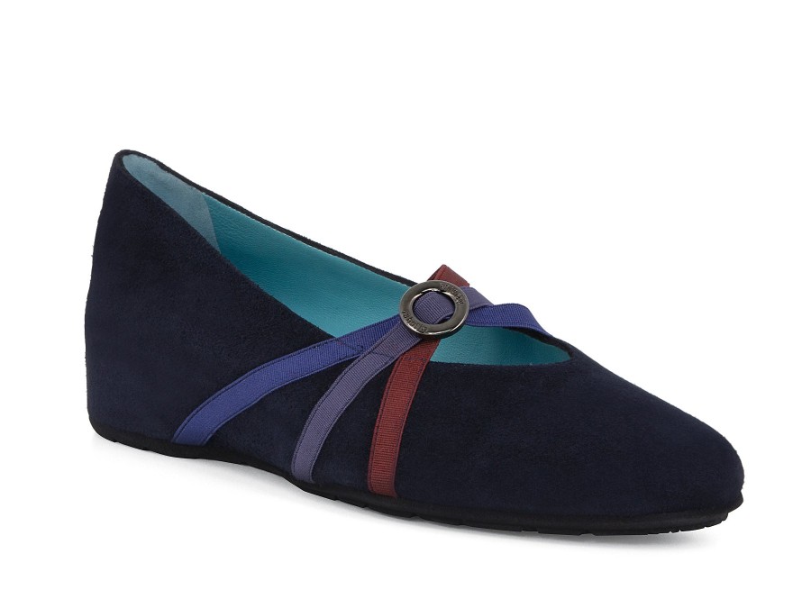 Woman THIERRY RABOTIN Wedges | Tapasi Navy | Peter Sheppard Footwear