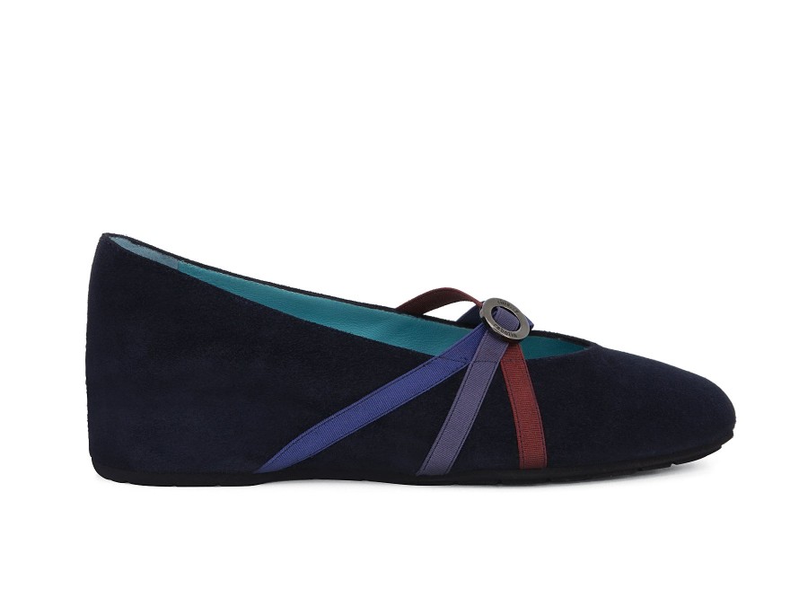 Woman THIERRY RABOTIN Wedges | Tapasi Navy | Peter Sheppard Footwear