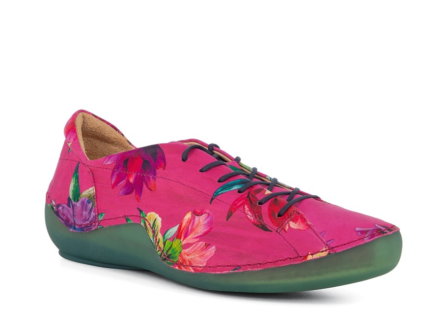 Woman THINK! Lace-Ups | Tamsen Fuchsia~Flower | Peter Sheppard Footwear