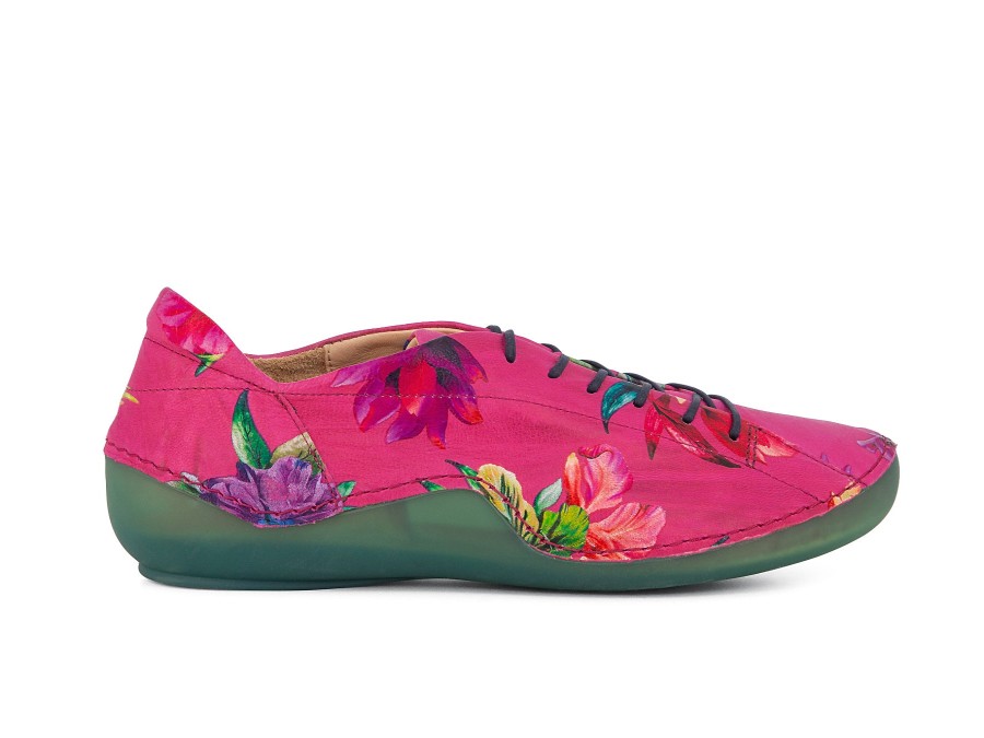 Woman THINK! Lace-Ups | Tamsen Fuchsia~Flower | Peter Sheppard Footwear