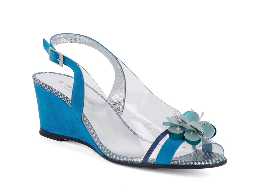 Woman PETER SHEPPARD Wedges | Maliboo Aqua | Peter Sheppard Footwear