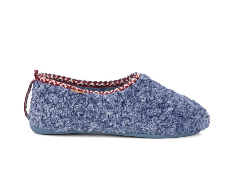 Woman TONI PONS Slippers | Terreno Blue | Peter Sheppard Footwear