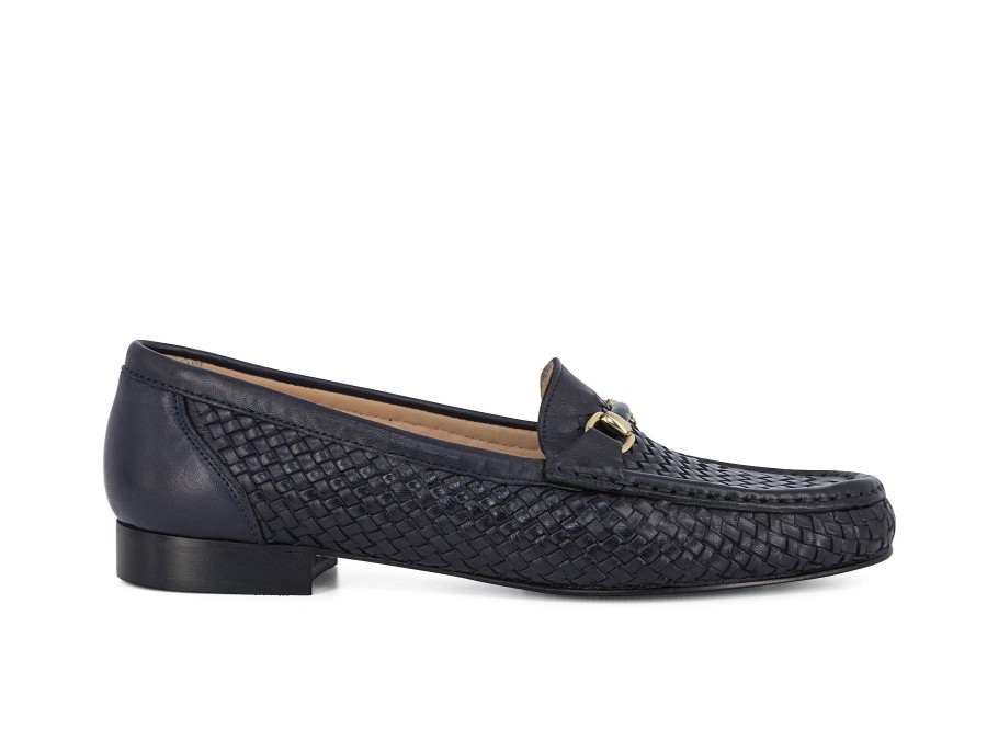 Woman LOGGIA Loafers | Lorbeck Navy | Peter Sheppard Footwear