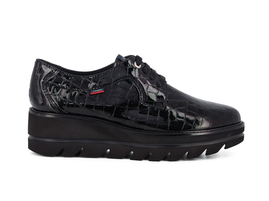 Woman CALLAGHAN Lace-Ups | Cantons Black | Peter Sheppard Footwear