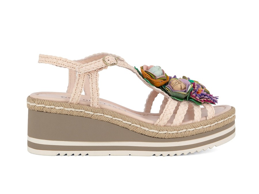 Woman PONS QUINTANA Wedges | Floria Soft Pink | Peter Sheppard Footwear