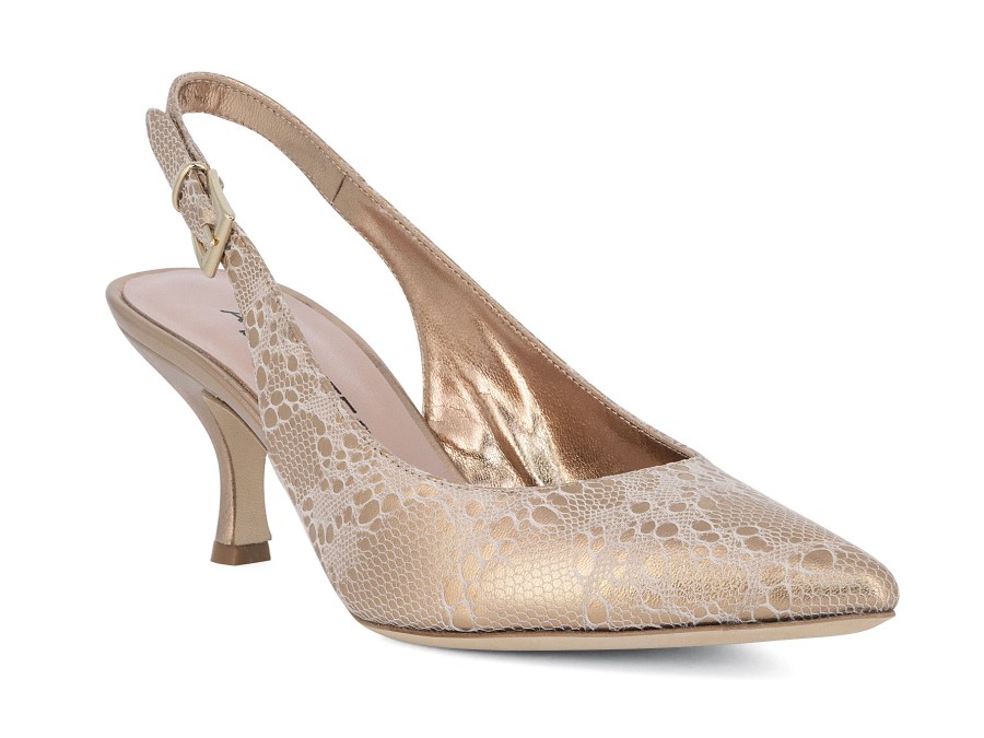 Woman ALBA TECI Heels | Astero Gold | Peter Sheppard Footwear