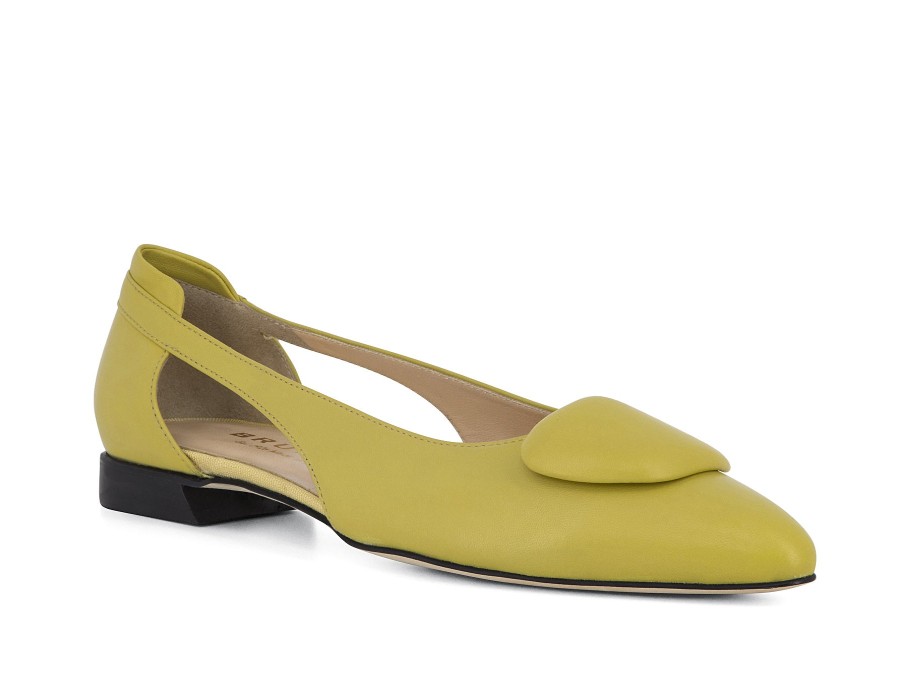 Woman BRUNATE Ballerina Flats | Bismark Citrus | Peter Sheppard Footwear