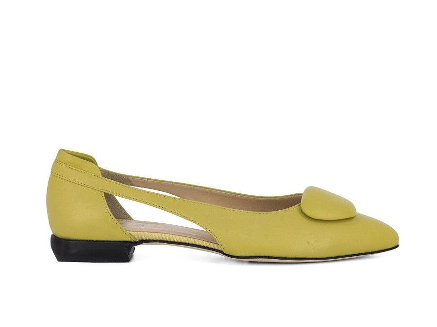 Woman BRUNATE Ballerina Flats | Bismark Citrus | Peter Sheppard Footwear