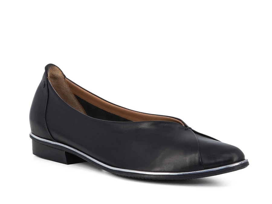 Woman EVERYBODY Ballerina Flats | Beta Black | Peter Sheppard Footwear