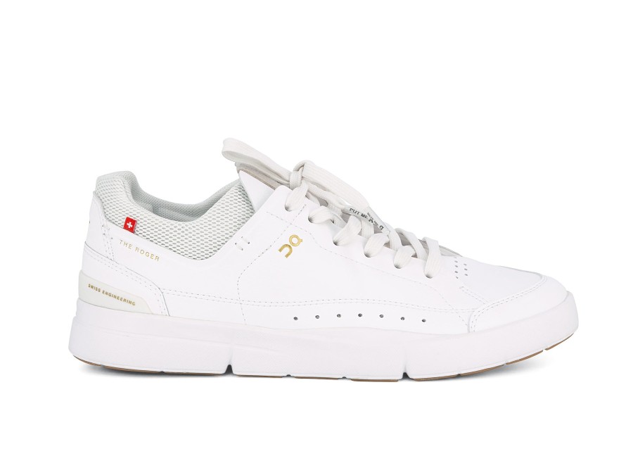 Woman ON Sneakers | The Roger Centre Court White Gum | Peter Sheppard Footwear