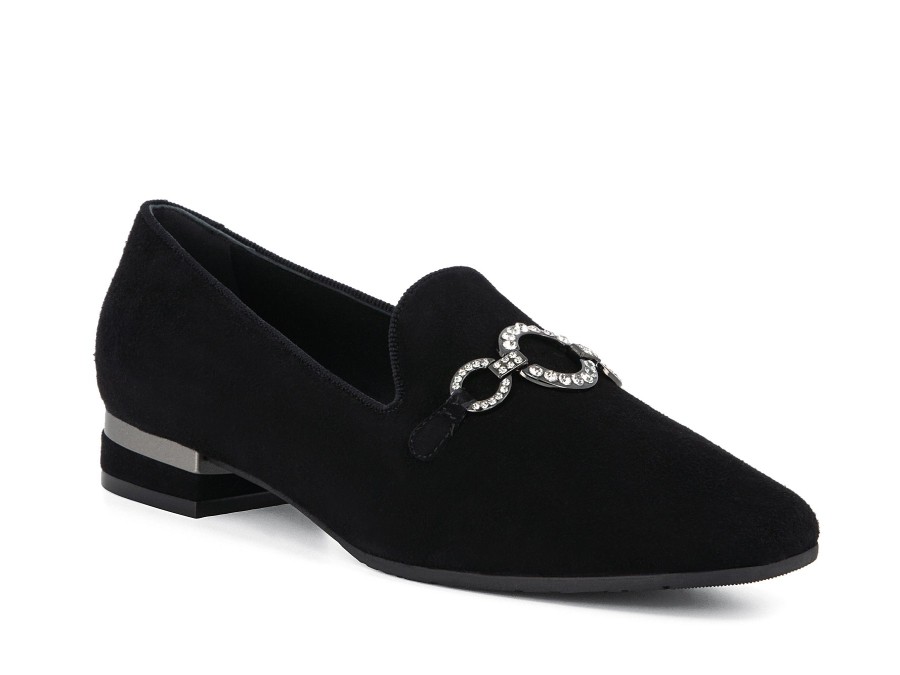 Woman LE GAZZELLE Slip-Ons | Leighton Black | Peter Sheppard Footwear