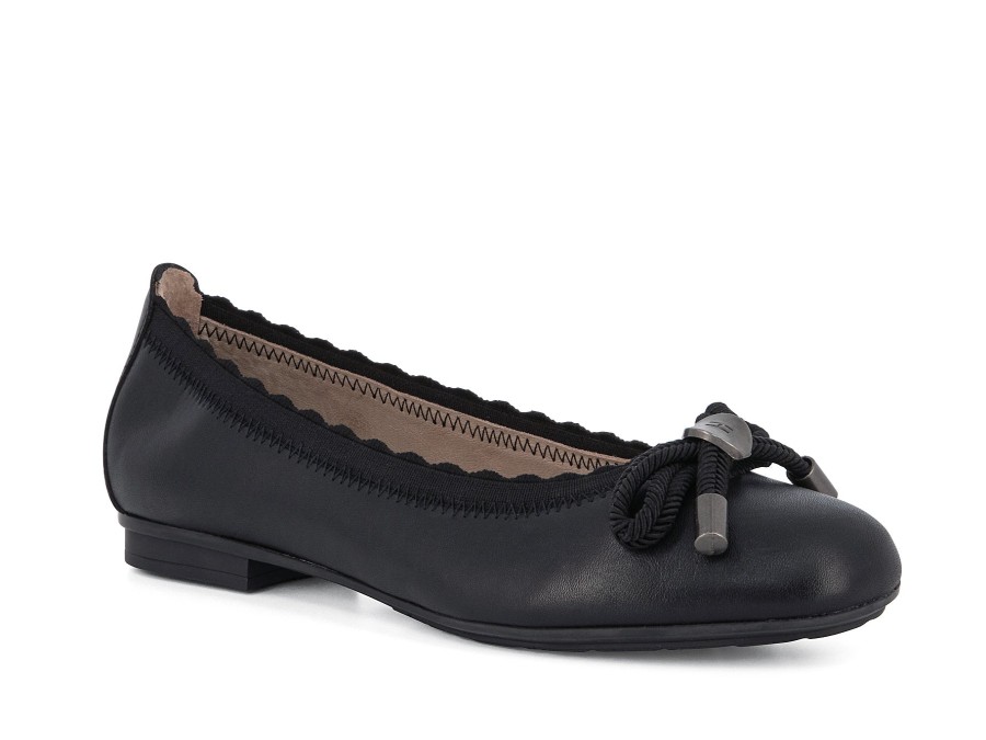 Woman HISPANITAS Ballerina Flats | Harmer Black | Peter Sheppard Footwear