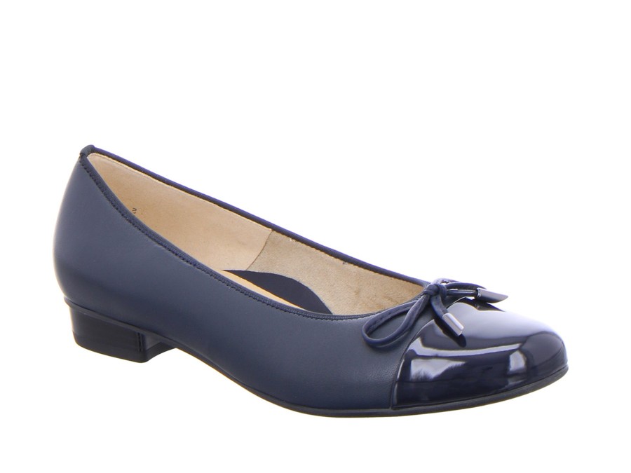 Woman ARA Ballerina Flats | 43721 Navy | Peter Sheppard Footwear