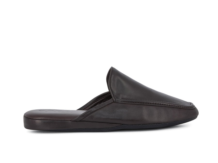 Man GEDA SLIPPERS Slippers | Fiesole Brown | Peter Sheppard Footwear