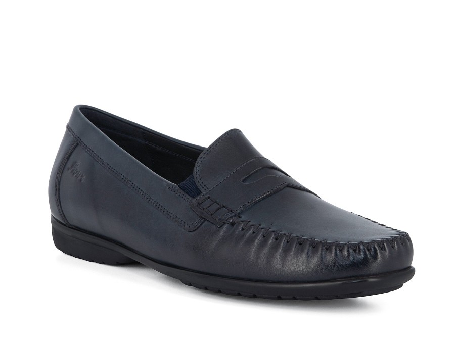 Woman SIOUX Loafers | Chanda Navy | Peter Sheppard Footwear