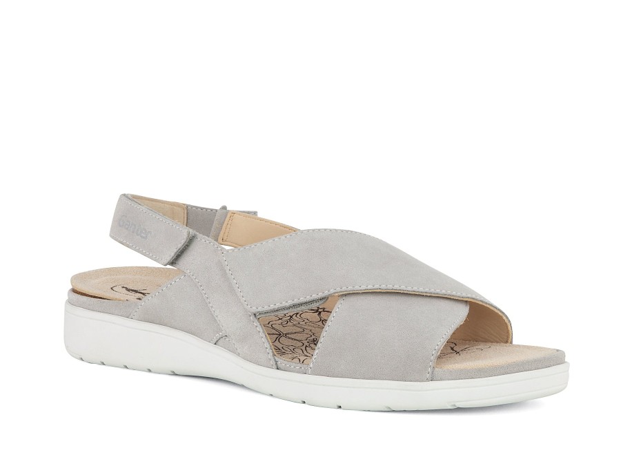 Woman GANTER Sandals | Greyson Light Grey | Peter Sheppard Footwear