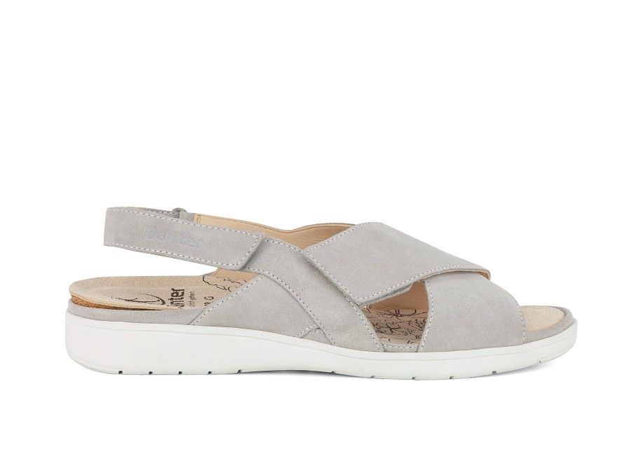 Woman GANTER Sandals | Greyson Light Grey | Peter Sheppard Footwear