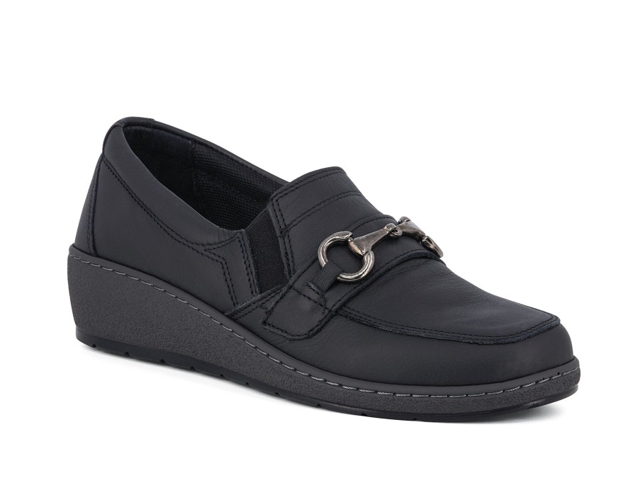 Woman SUSIMODA Slip-Ons | Sprung Black | Peter Sheppard Footwear