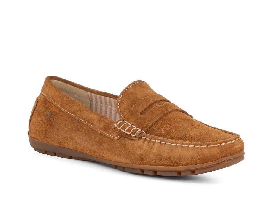 Woman SIOUX Loafers | Carson Cognac | Peter Sheppard Footwear