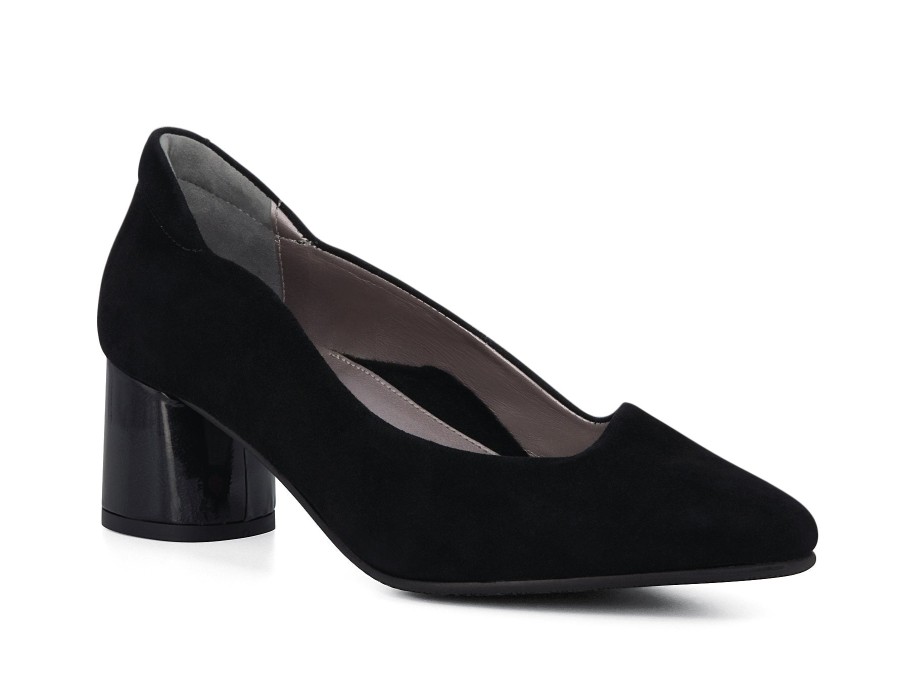 Woman BELLA COMFORTO Heels | Brustle Black | Peter Sheppard Footwear