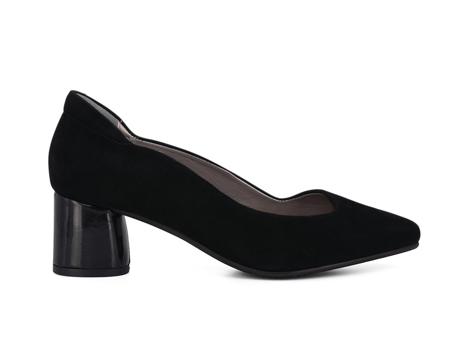 Woman BELLA COMFORTO Heels | Brustle Black | Peter Sheppard Footwear