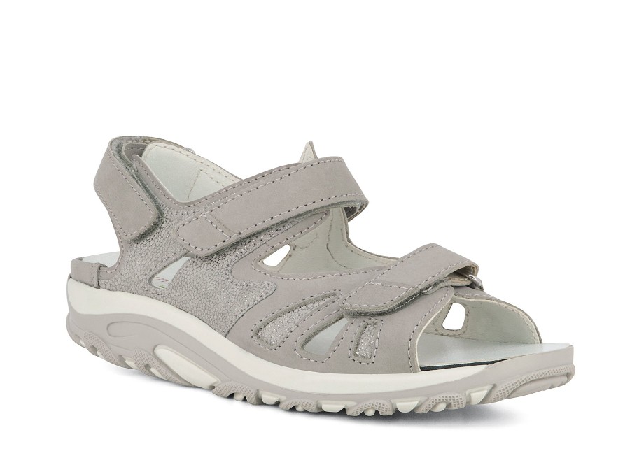 Woman WALDLAUFER Sandals | Westy Grey | Peter Sheppard Footwear