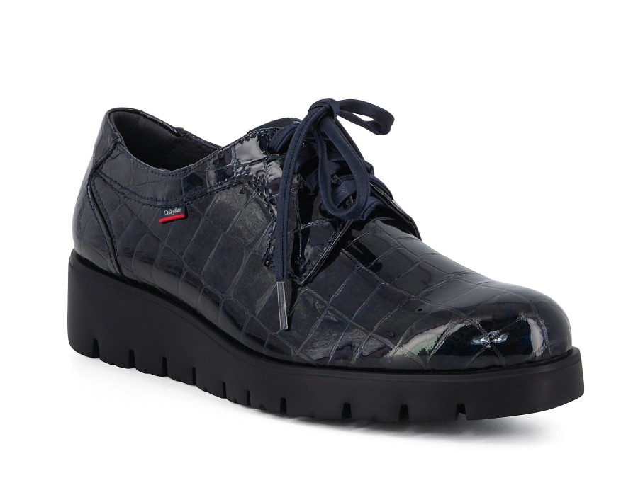 Woman CALLAGHAN Lace-Ups | Calgary Blue | Peter Sheppard Footwear