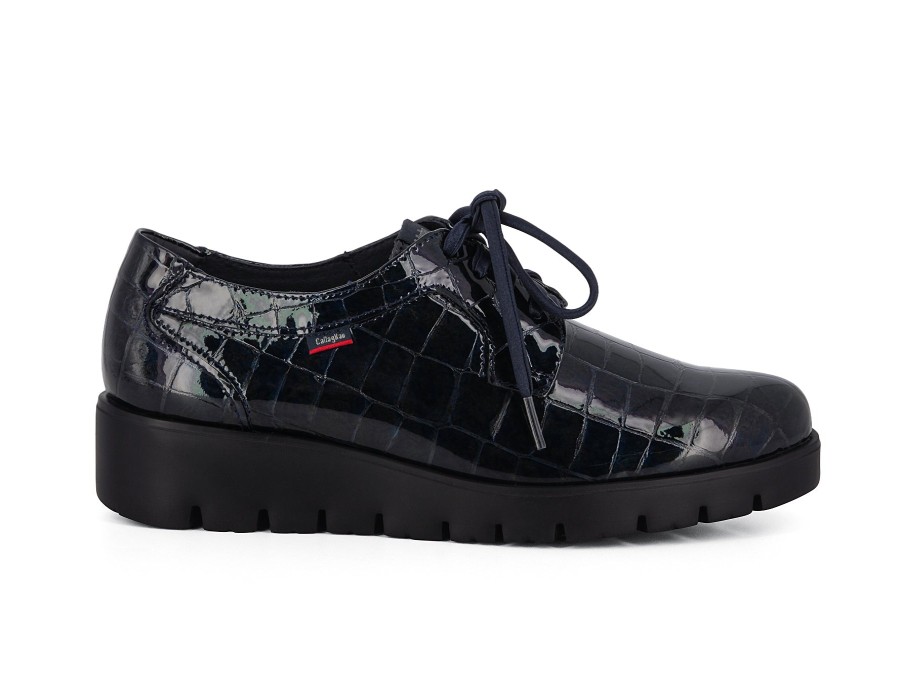 Woman CALLAGHAN Lace-Ups | Calgary Blue | Peter Sheppard Footwear