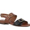 Woman PORTA ROSSA Sandals | Massi Black~Tan | Peter Sheppard Footwear