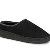 Man EMU Slippers | Platinum Outback Scuff Black | Peter Sheppard Footwear