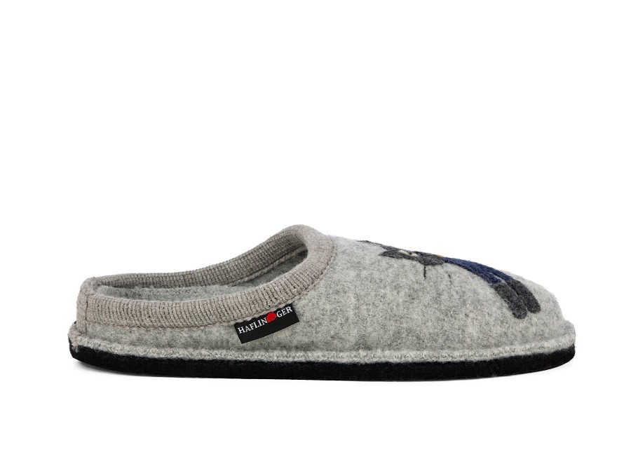 Woman HAFLINGER Slippers | Cucho Lt Grey | Peter Sheppard Footwear