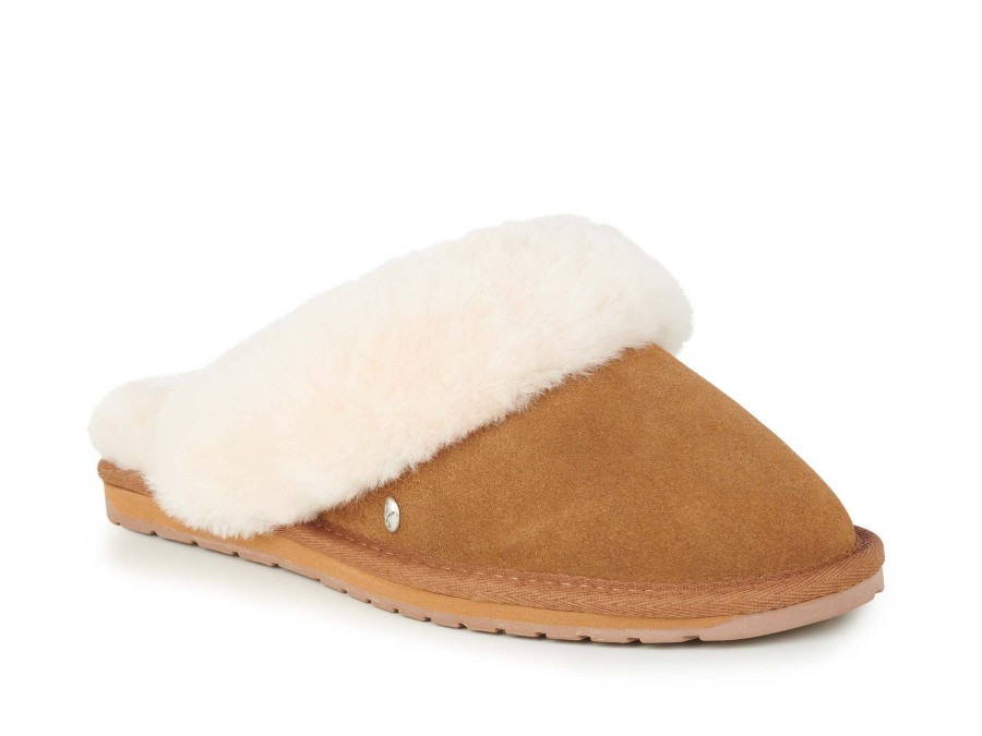 Woman EMU Slippers | Jolie 2 Chestnut | Peter Sheppard Footwear