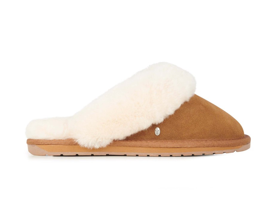 Woman EMU Slippers | Jolie 2 Chestnut | Peter Sheppard Footwear